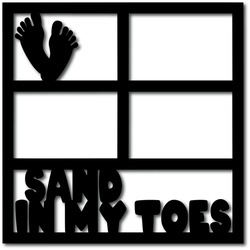 Sand in My Toes - 4 Frames - Digital Cut File - SVG - INSTANT DOWNLOAD