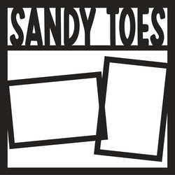 Sandy Toes - Scrapbook Page Overlay Die Cut