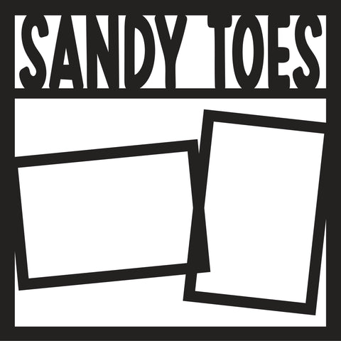 Sandy Toes - Scrapbook Page Overlay Die Cut