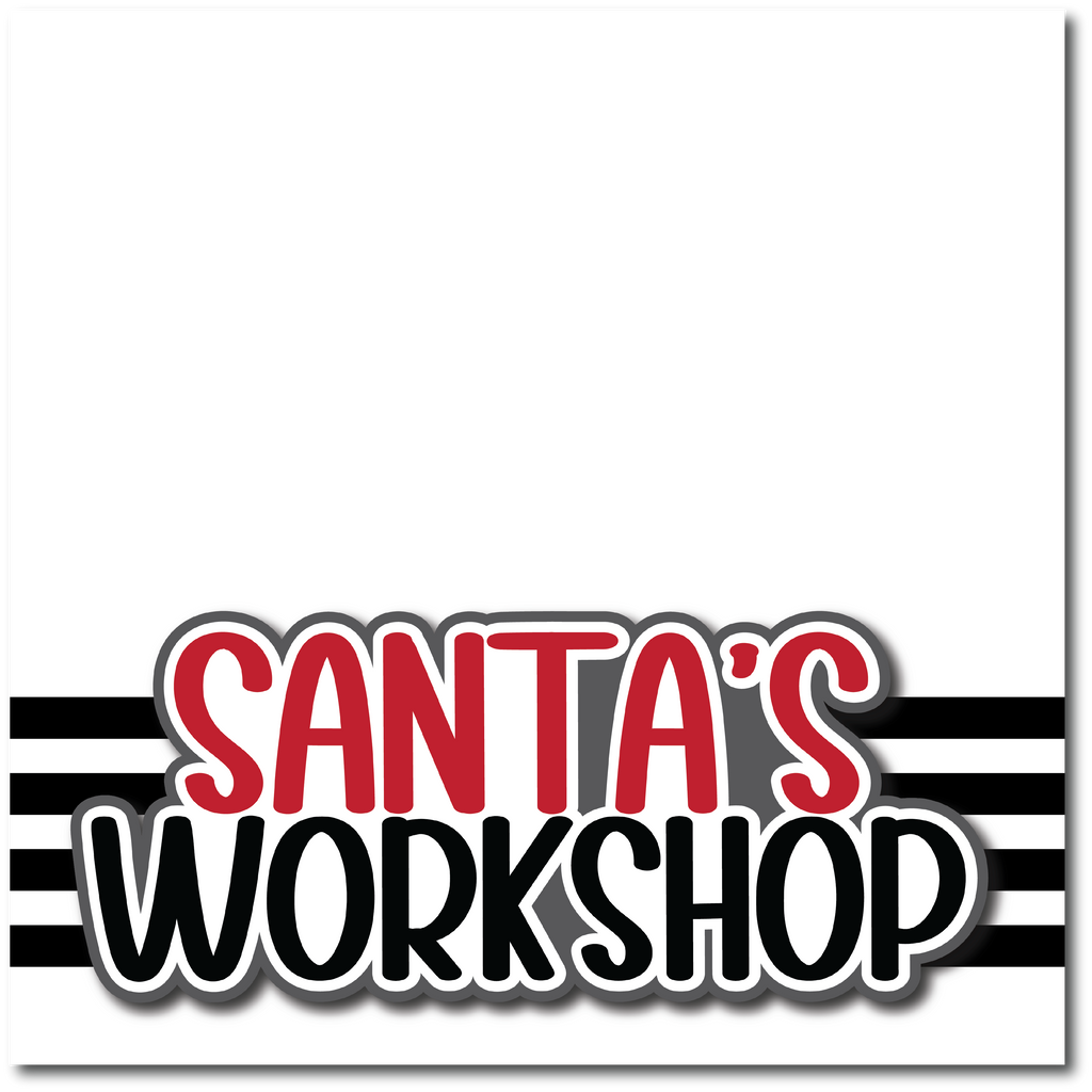 Santa's Workshop - Printed Premade Scrapbook Page 12x12 Layout – Autumn ...