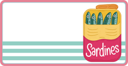 Sardines - Scrapbook Page Title Die Cut