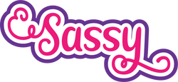 Sassy - Scrapbook Page Title Die Cut