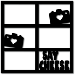 Say Cheese - 6 Frames - Digital Cut File - SVG - INSTANT DOWNLOAD