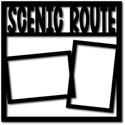 Scenic Route - 2 Frames - Digital Cut File - SVG - INSTANT DOWNLOAD