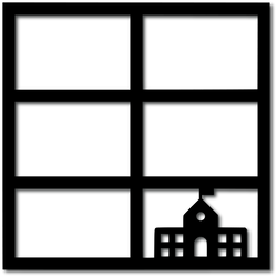 School - 6 Frames - Digital Cut File - SVG - INSTANT DOWNLOAD