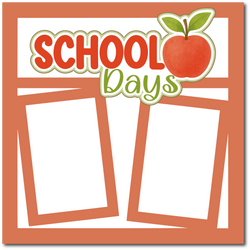 School Days - Scrapbook Single Page Kit