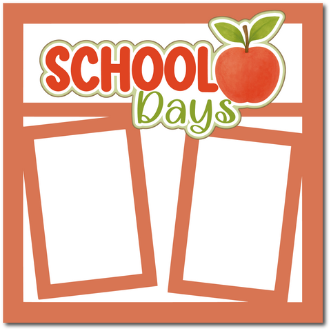 School Days - Scrapbook Single Page Kit
