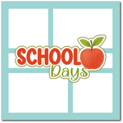 School Days - Scrapbook Single Page Kit
