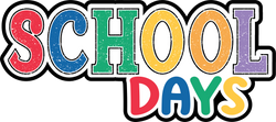 School Days - Scrapbook Page Title Die Cut