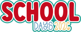 School Days 2026 - 6 Frames - Scrapbook Page Layered Overlay Kit