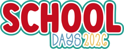 Back to School 2026 - Scrapbook Page Title Sticker