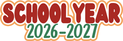 School Year 2026-2027 - Scrapbook Page Title Die Cut