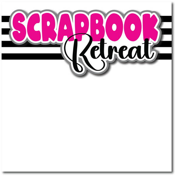 Scrapbook Retreat - Printed Premade Scrapbook Page 12x12 Layout