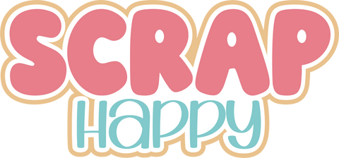 Scrap Happy - Scrapbook Page Title Sticker
