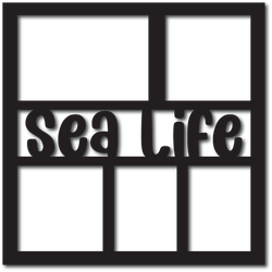 Sea Life - 5 Frames - Digital Cut File - SVG - INSTANT DOWNLOAD