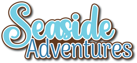 Seaside Adventures - Scrapbook Page Title Sticker