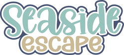 Seaside Escape - Scrapbook Page Title Sticker