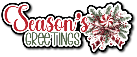 Season's Greetings - Scrapbook Page Title Sticker