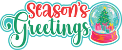 Season's Greetings - Scrapbook Page Title Die Cut