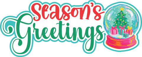 Season's Greetings - Scrapbook Page Title Sticker