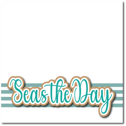 Seas the Day - Printed Premade Scrapbook Page 12x12 Layout