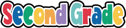 Second Grade - Scrapbook Page Title Sticker