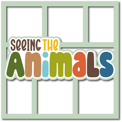 Seeing the Animals - Layered Overlay - Digital Cut File - SVG - INSTANT DOWNLOAD