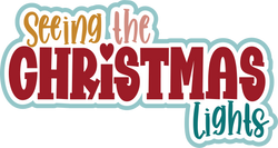 Seeing the Christmas Lights - Scrapbook Page Title Sticker