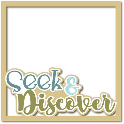 Seek & Discover - Layered Overlay - Digital Cut File - SVG - INSTANT DOWNLOAD
