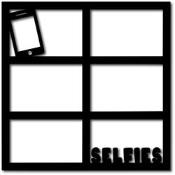 Selfies - 6 Frames - Digital Cut File - SVG - INSTANT DOWNLOAD