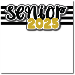 Senior 2025 - Printed Premade Scrapbook Page 12x12 Layout