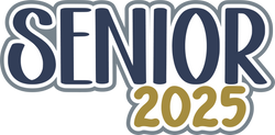 Senior 2025 - Scrapbook Page Title Sticker