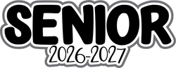 Senior 2026-2027 - Scrapbook Page Title Die Cut