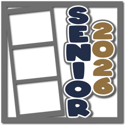 Senior 2026 - 3 Frames - Layered Overlay - Digital Cut File - SVG - INSTANT DOWNLOAD