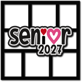 Senior 2027 - 6 Frames - Scrapbook Page Layered Overlay Kit