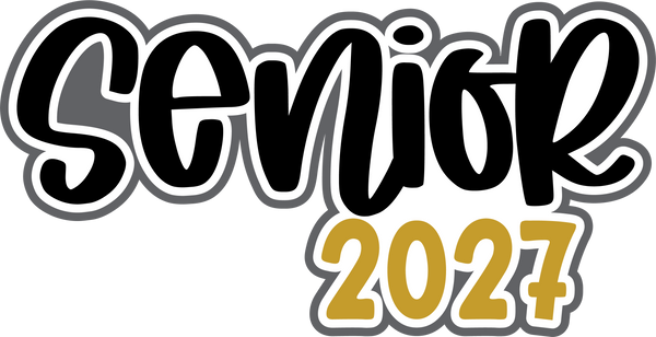 Senior 2027 - Scrapbook Page Title Sticker