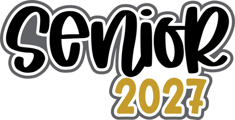 Senior 2027 - Scrapbook Page Title Sticker