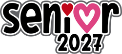 Senior 2027 - Scrapbook Page Title Die Cut
