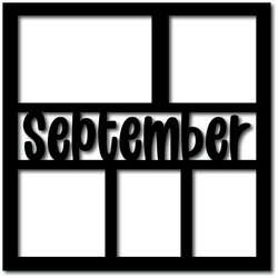September - 5 Frames - Digital Cut File - SVG - INSTANT DOWNLOAD