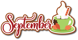 September - Scrapbook Page Title Sticker