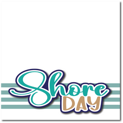 Shore Day - Printed Premade Scrapbook Page 12x12 Layout
