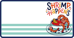 Shrimp Happens - Scrapbook Page Title Die Cut