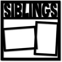 Siblings - 2 Frames - Digital Cut File - SVG - INSTANT DOWNLOAD
