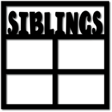 Siblings - 4 Frames - Digital Cut File - SVG - INSTANT DOWNLOAD