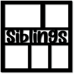 Siblings - 5 Frames - Digital Cut File - SVG - INSTANT DOWNLOAD