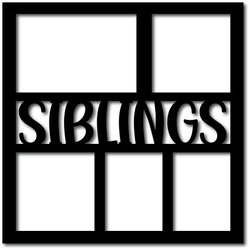 Siblings - 5 Frames - Digital Cut File - SVG - INSTANT DOWNLOAD