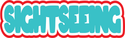 Sightseeing - Scrapbook Page Title Sticker