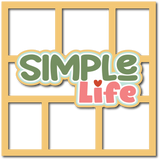 Simple Joy - 6 Frames - Scrapbook Page Layered Overlay Kit