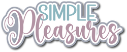 Simple Pleasures - Scrapbook Page Title Sticker