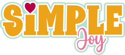Simple Joy - Scrapbook Page Title Sticker